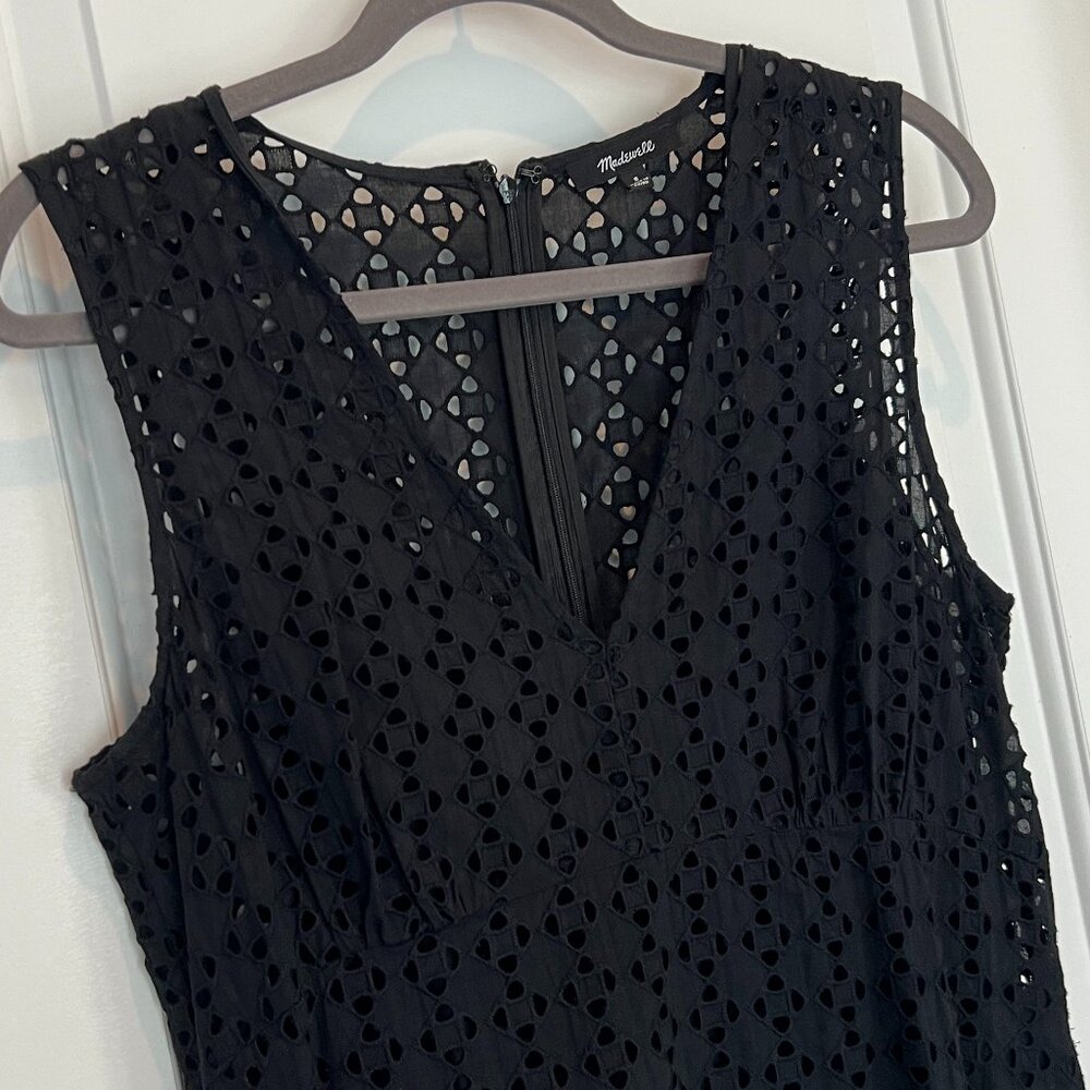 Madewell Eyelet V-Neck Maxi Dress